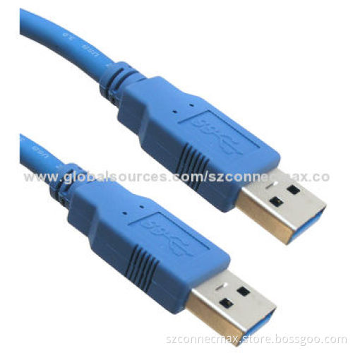 High speed USB 3.0 cable, AM to AM with blue color from factory